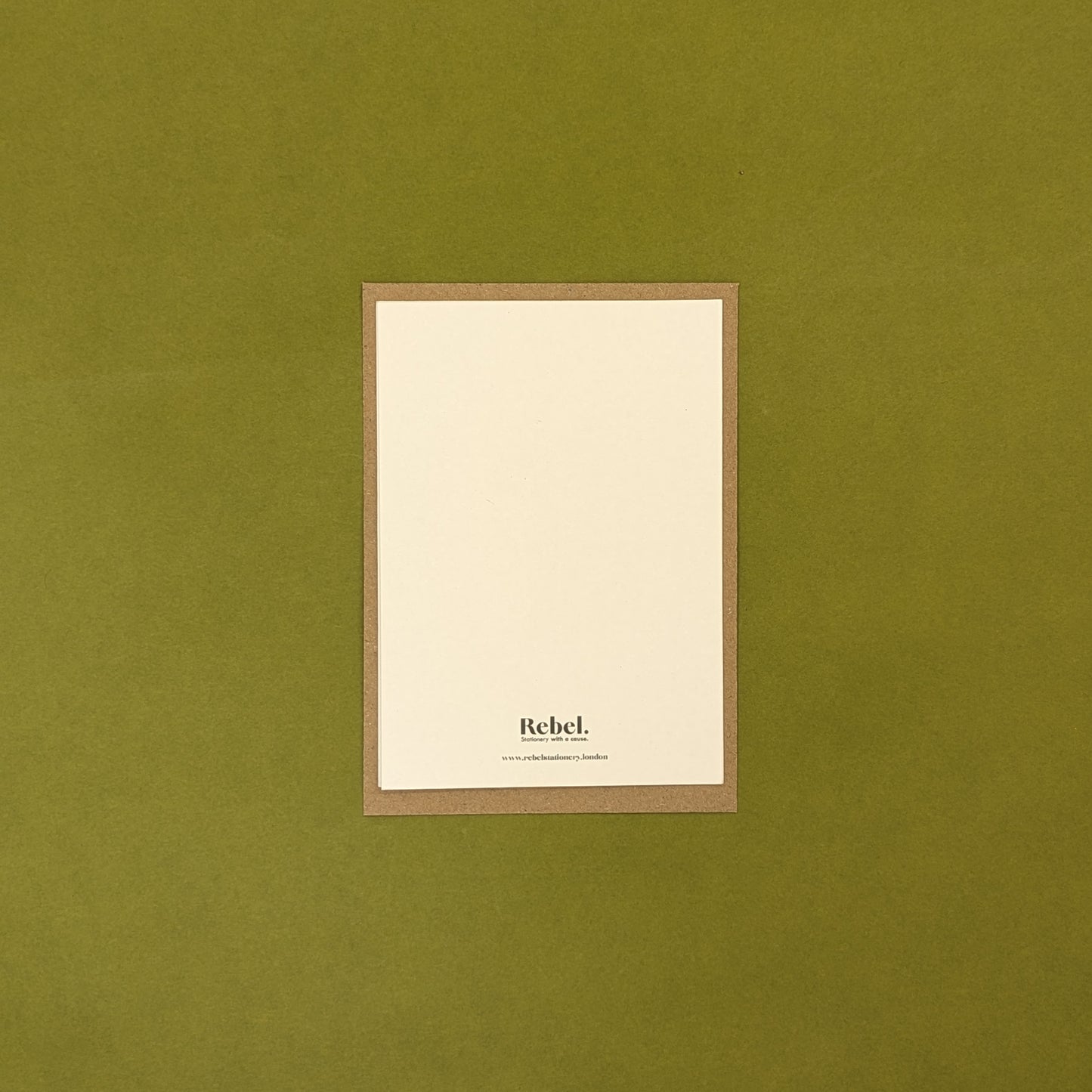 Rebel Stationery A6 Greeting Card Back