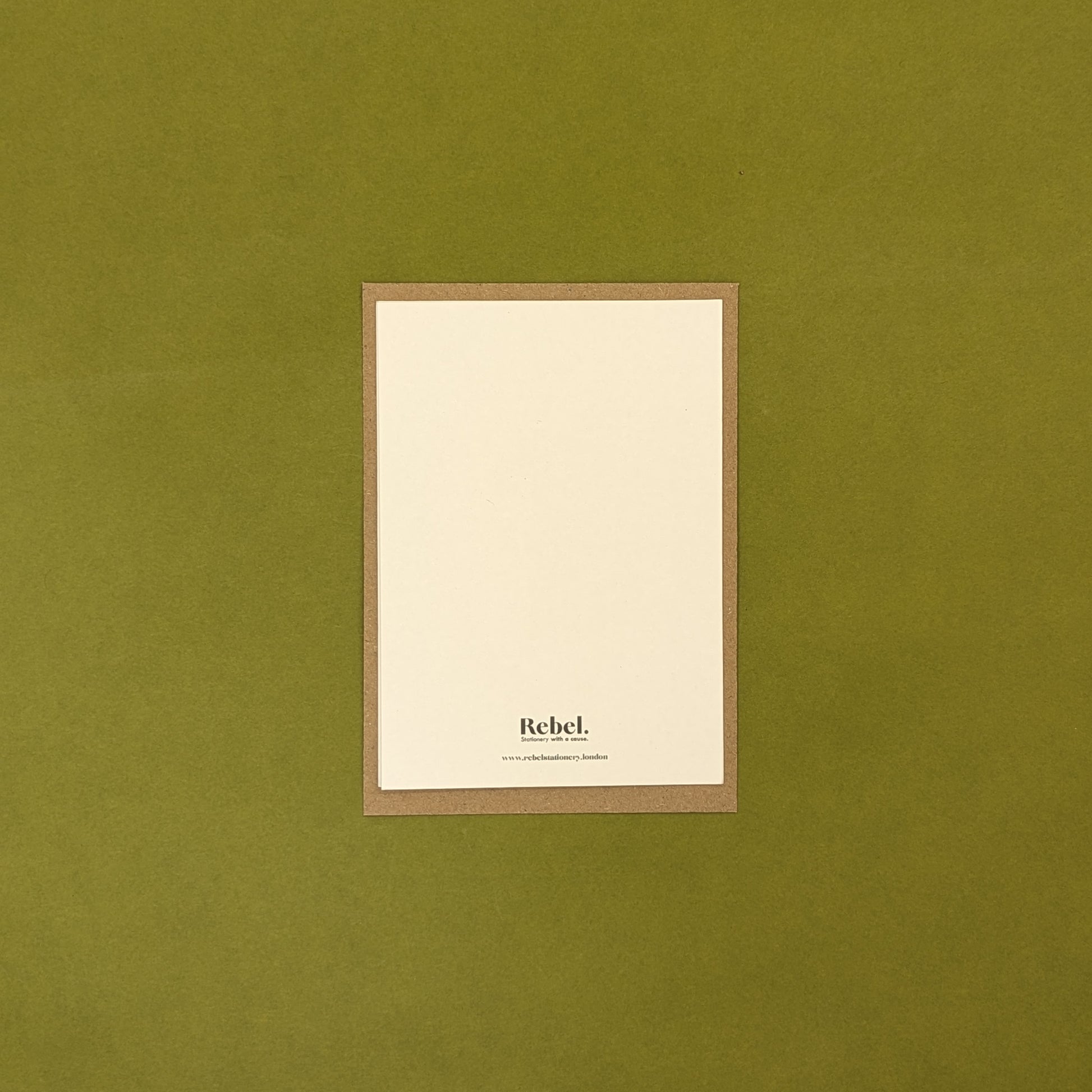 Rebel Stationery A6 Greeting Card Back