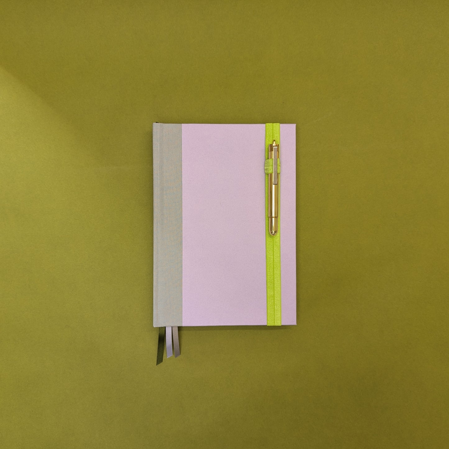 Rebel Stationery Green Elastic Pen Loop with Pen