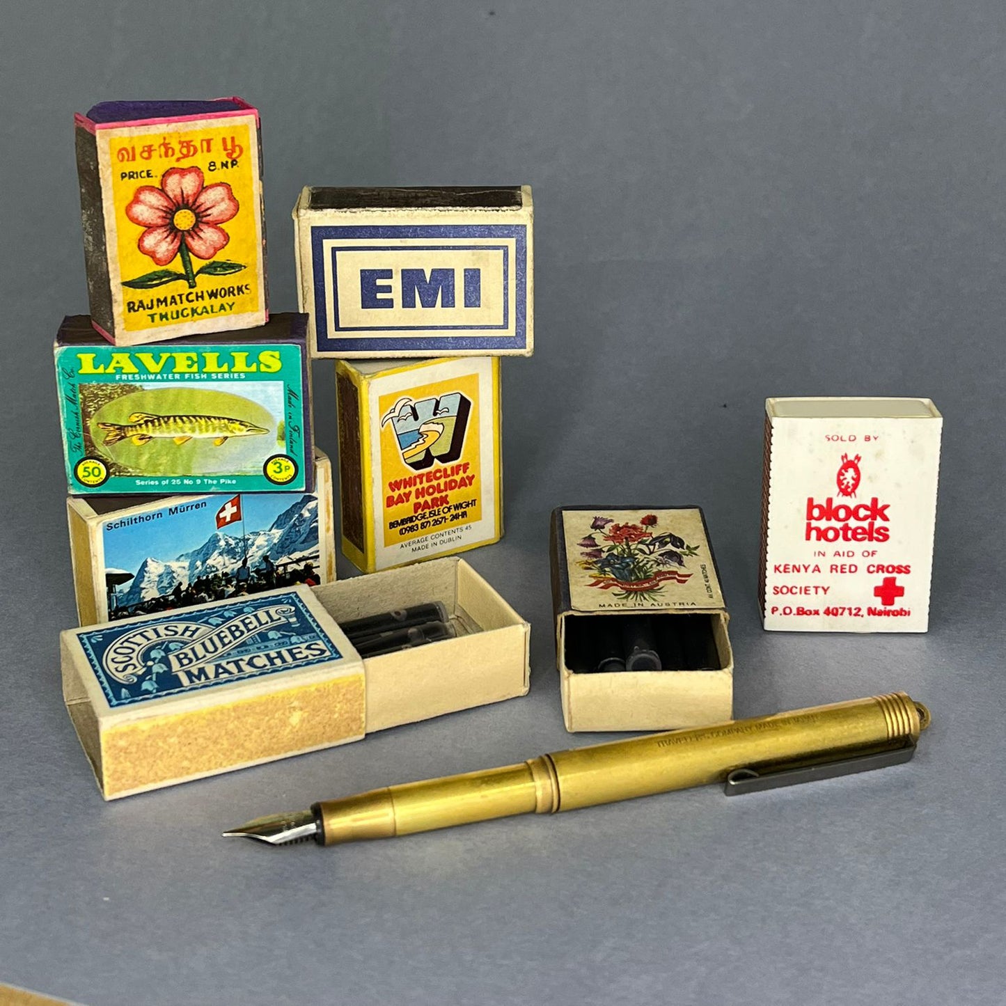 Ink Cartridges for Fountain & Rollerball Pens - Claret