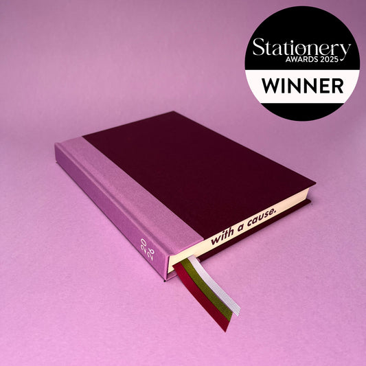 Rebel Stationery's Winning Diary in Plum