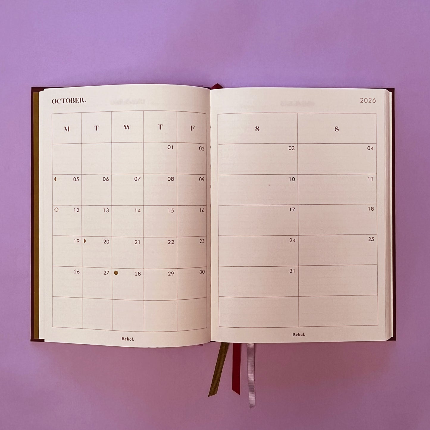 Rebel Stationery's Winning Diary in Plum