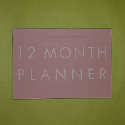 A4 Undated Monthly Desk Planner - Hawthorn