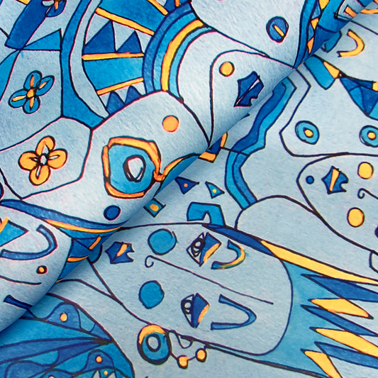 House of Kiyote Gift Wrap - Hyacinth