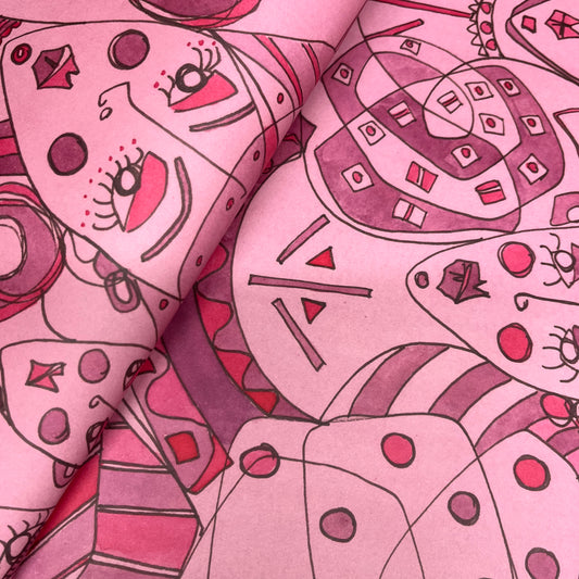 House of Kiyote Gift Wrap - Rose