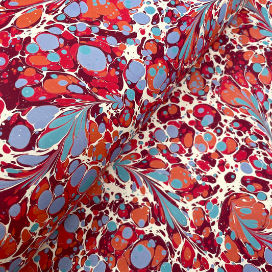 Paperwilds Hand-marbled Paper - Coppelia