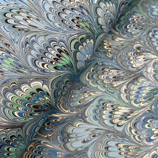 Paperwilds Hand-marbled Paper - Giselle