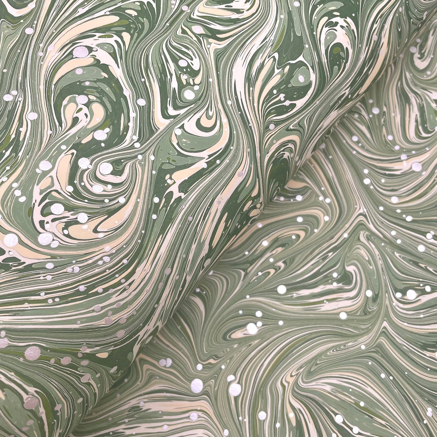 Paperwilds Hand-marbled Paper - Odile