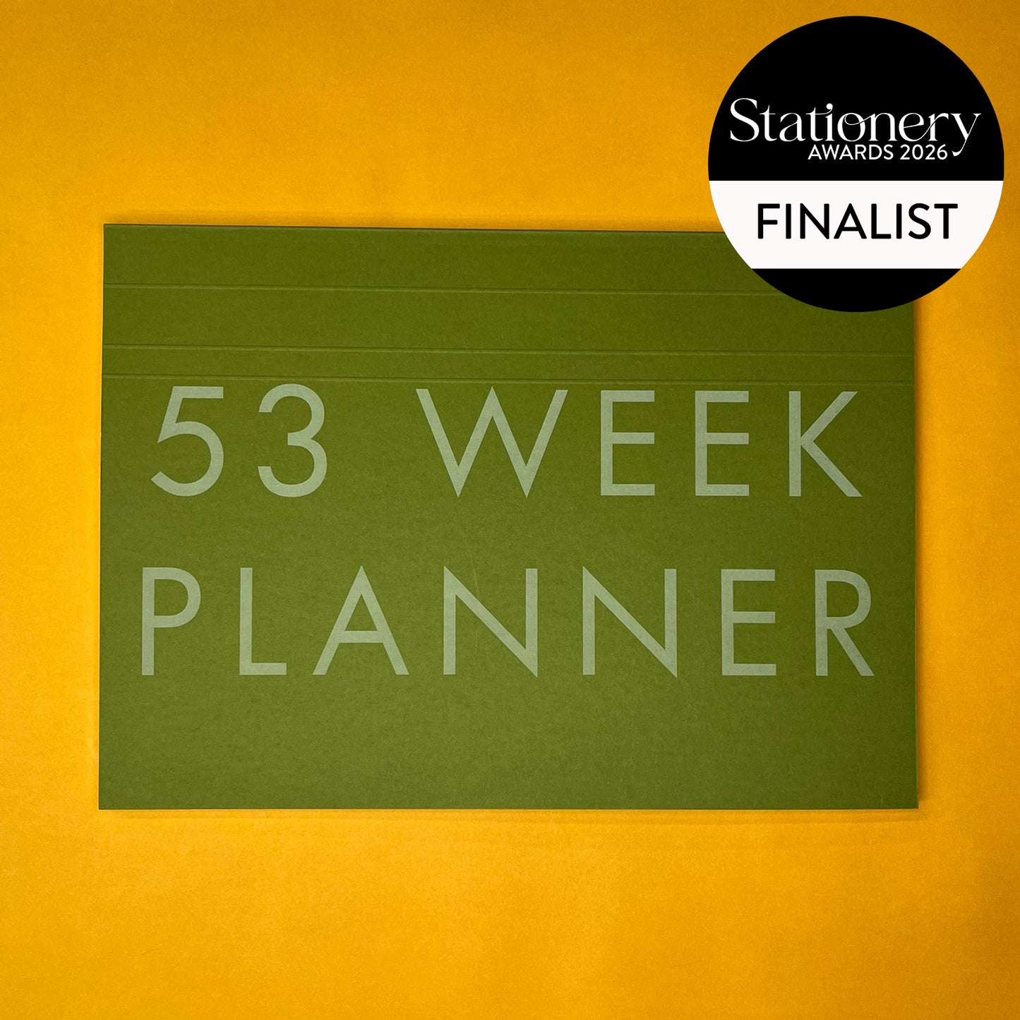 A4 Undated Weekly Desk Planner - Moss