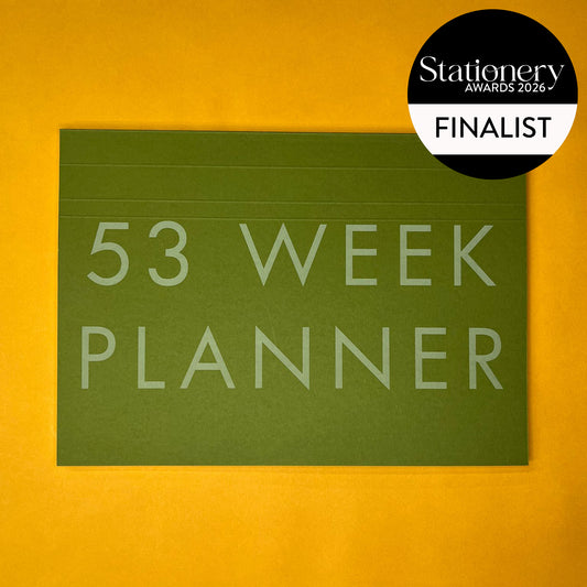 A4 Undated Weekly Desk Planner - Moss