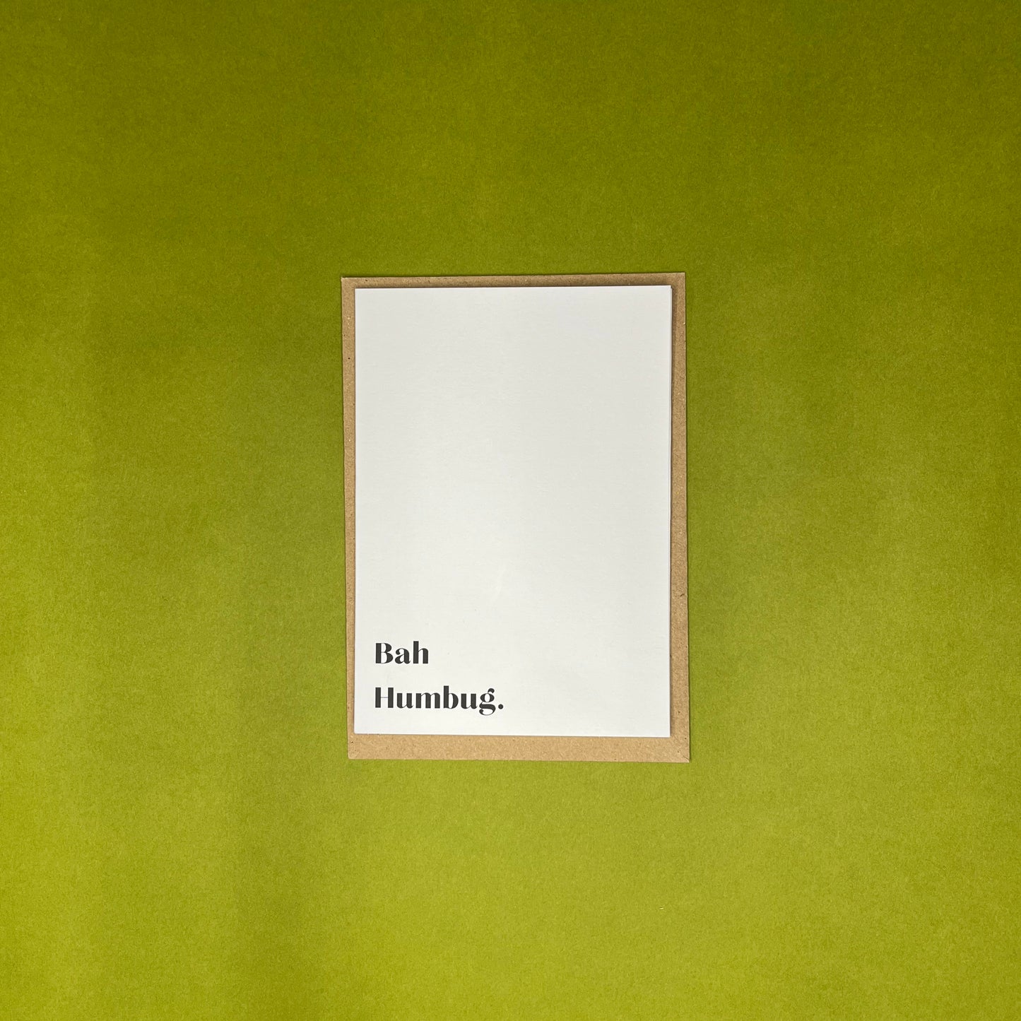 A6 Bah Humbug Greeting Card