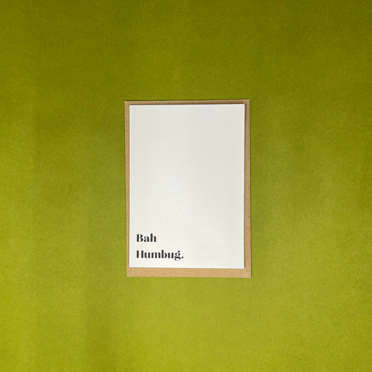 A6 Bah Humbug Greeting Card