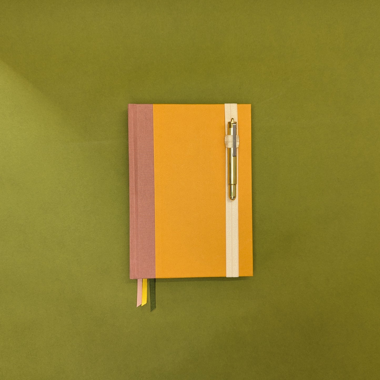 Rebel Stationery White Elastic Pen Loop with Pen