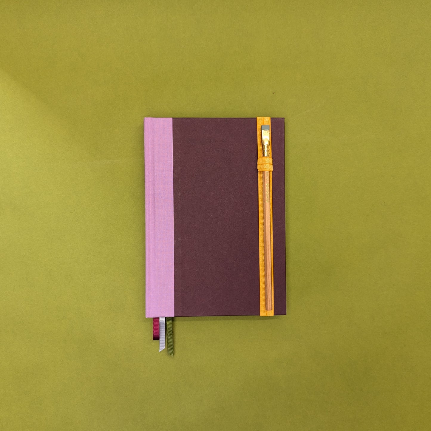 Rebel Stationery Orange Elastic Pen Loop with Pencil