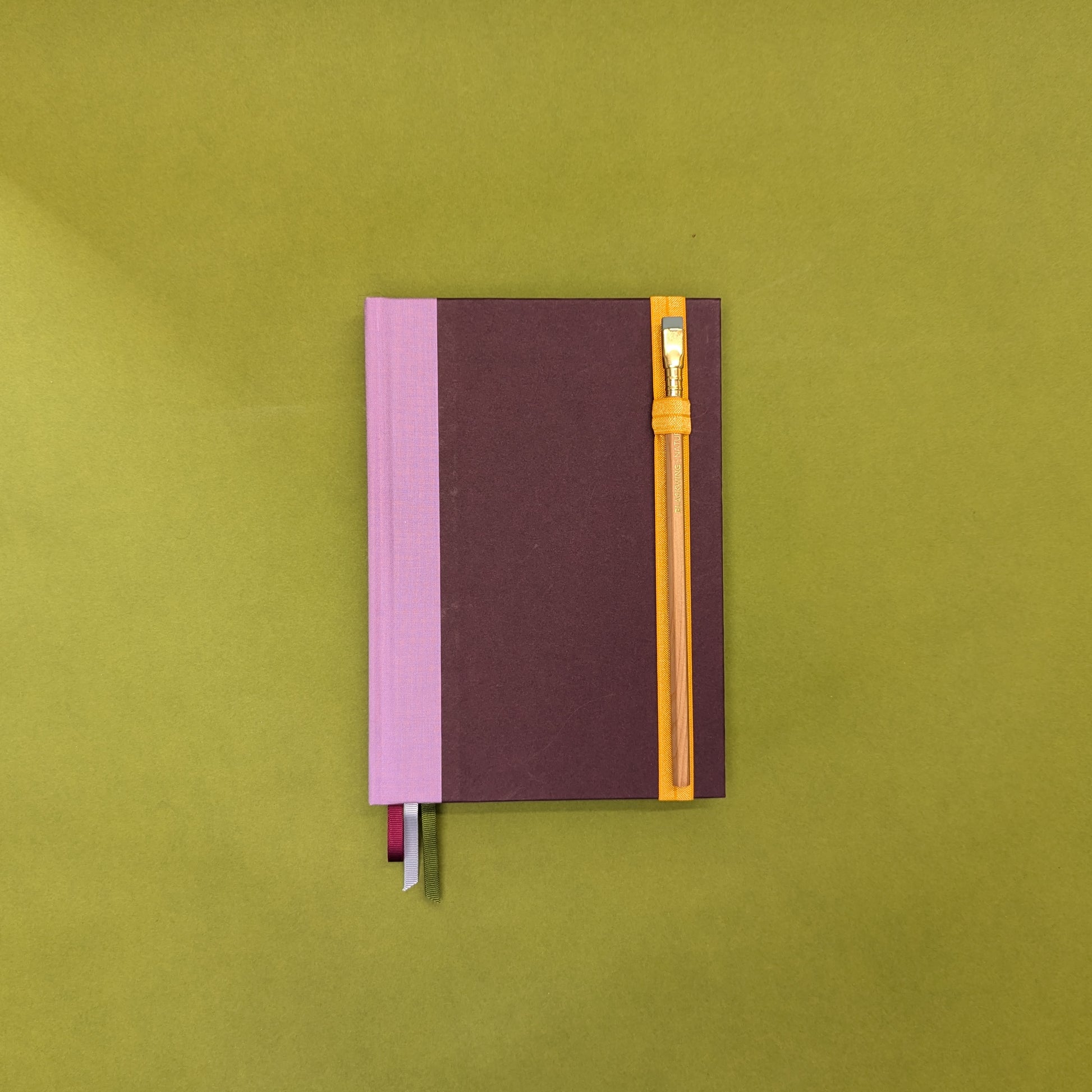 Rebel Stationery Orange Elastic Pen Loop with Pencil