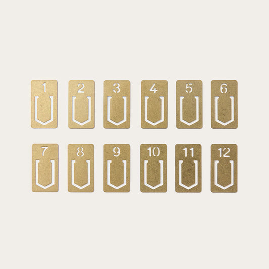 TRC Brass Number Clips