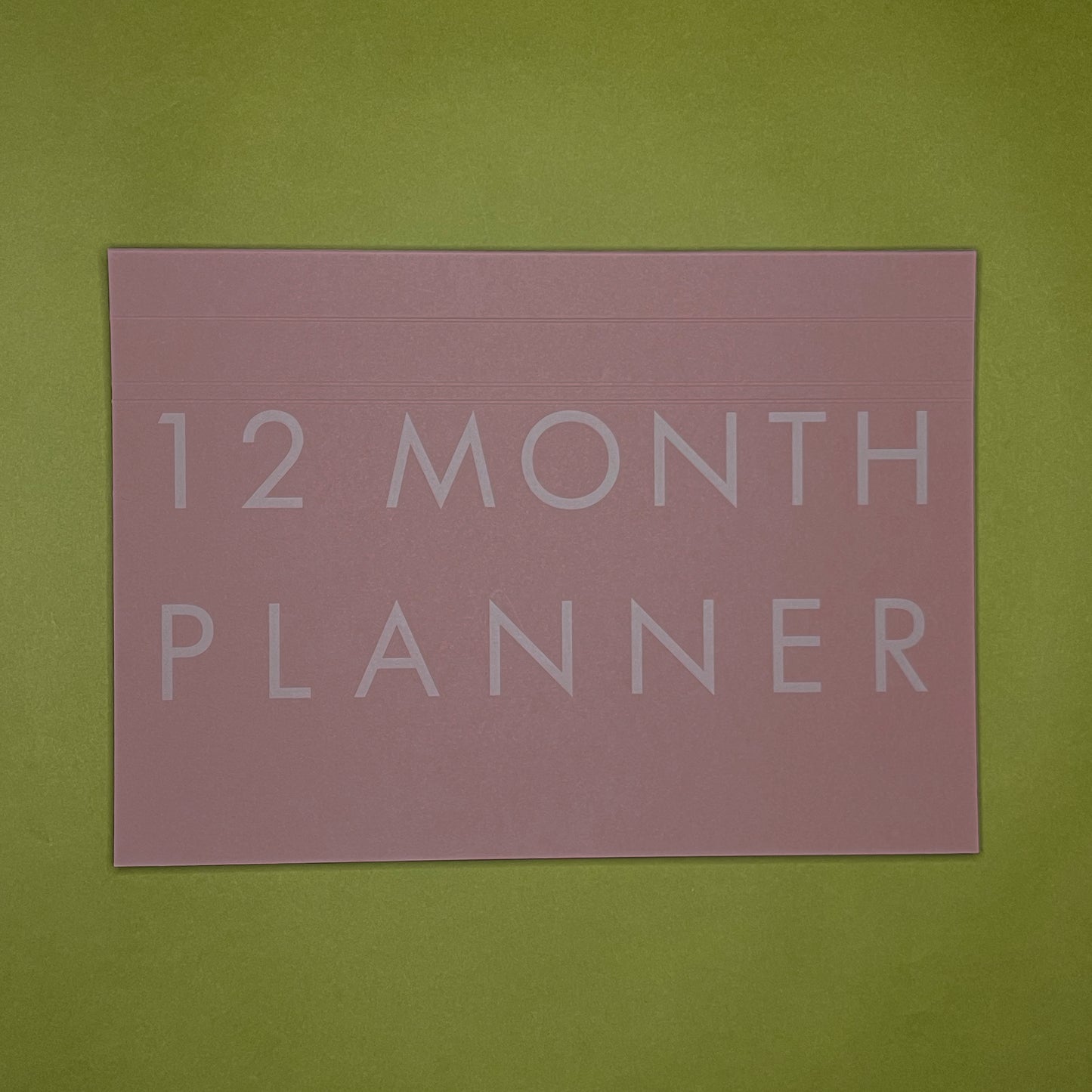 A4 Undated Monthly Desk Planner - Hawthorn