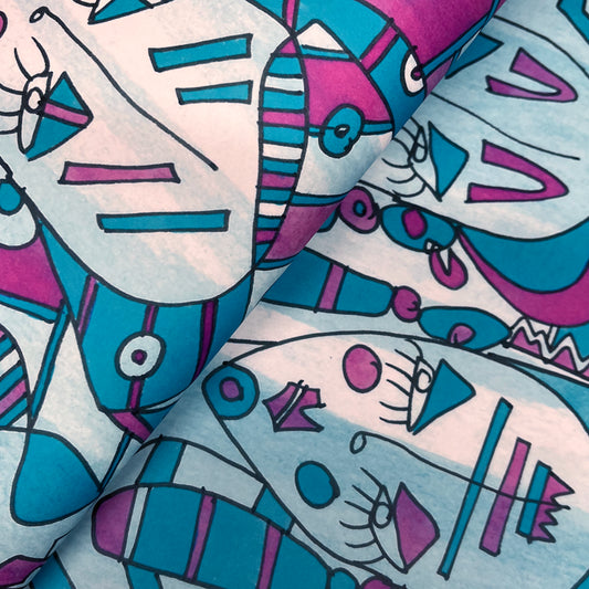 House of Kiyote Gift Wrap - Iris