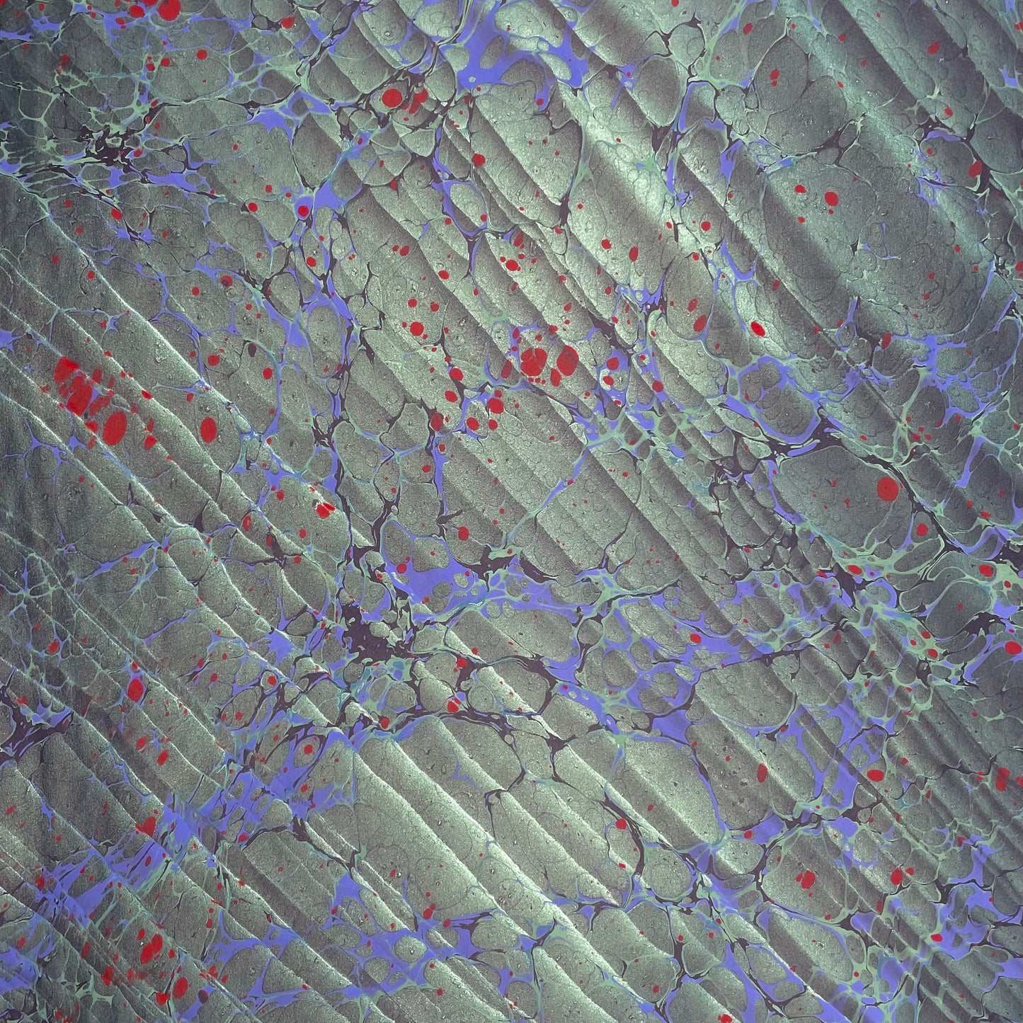 Paperwilds Hand-marbled Paper - Aurora