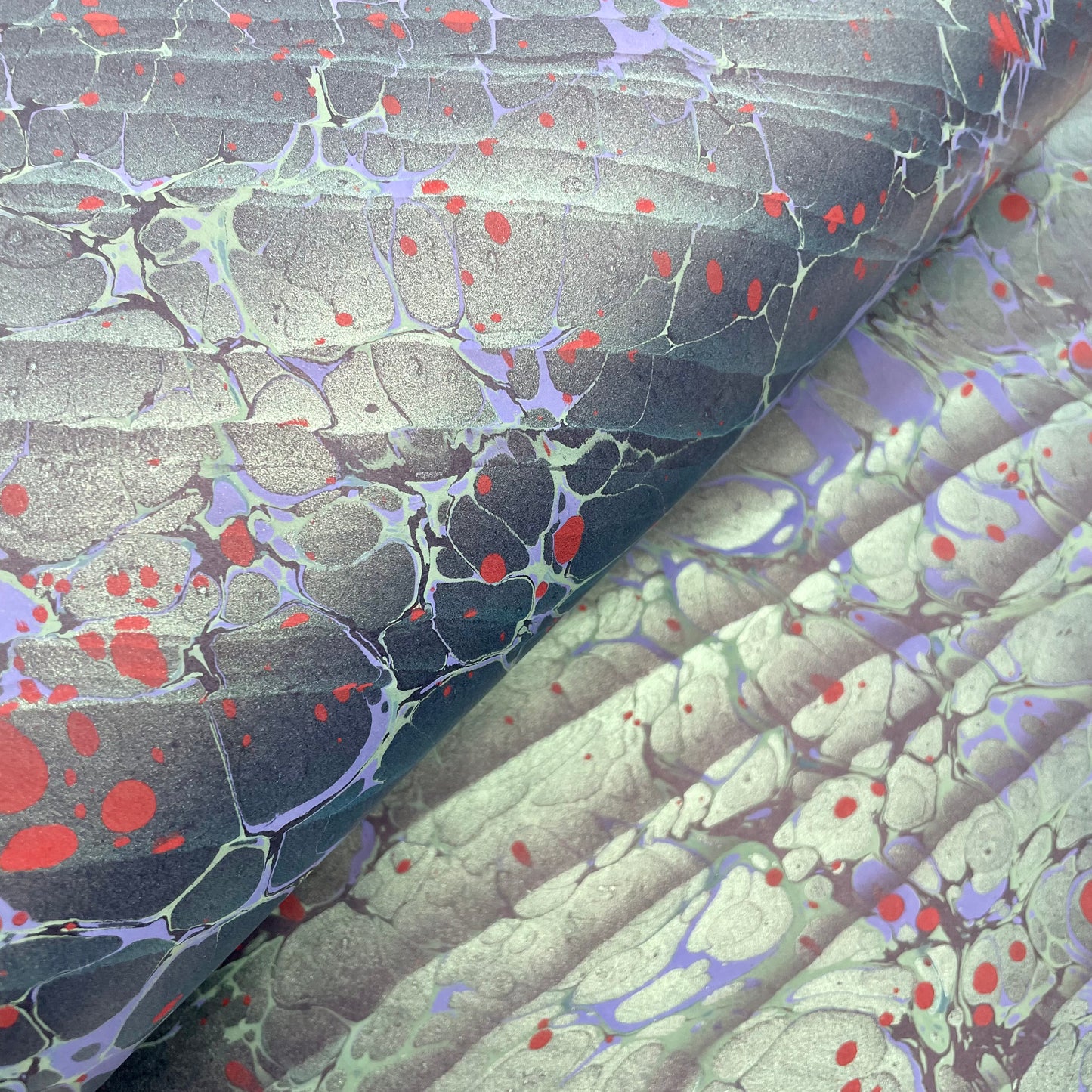 Paperwilds Hand-marbled Paper - Aurora
