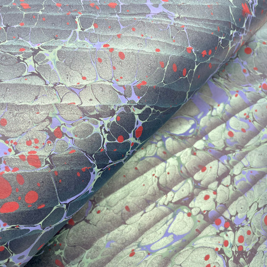 Paperwilds Hand-marbled Paper - Aurora