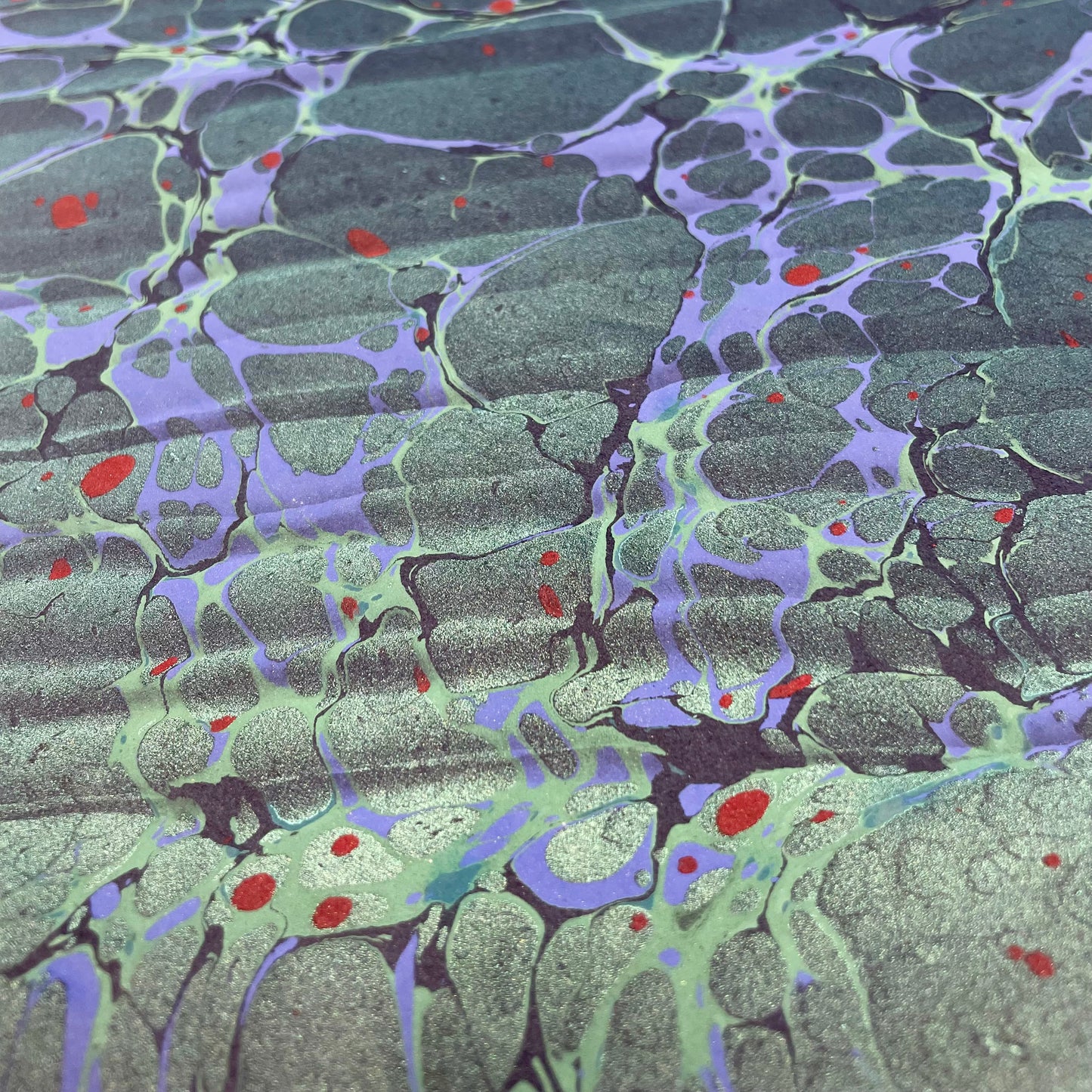 Paperwilds Hand-marbled Paper - Aurora