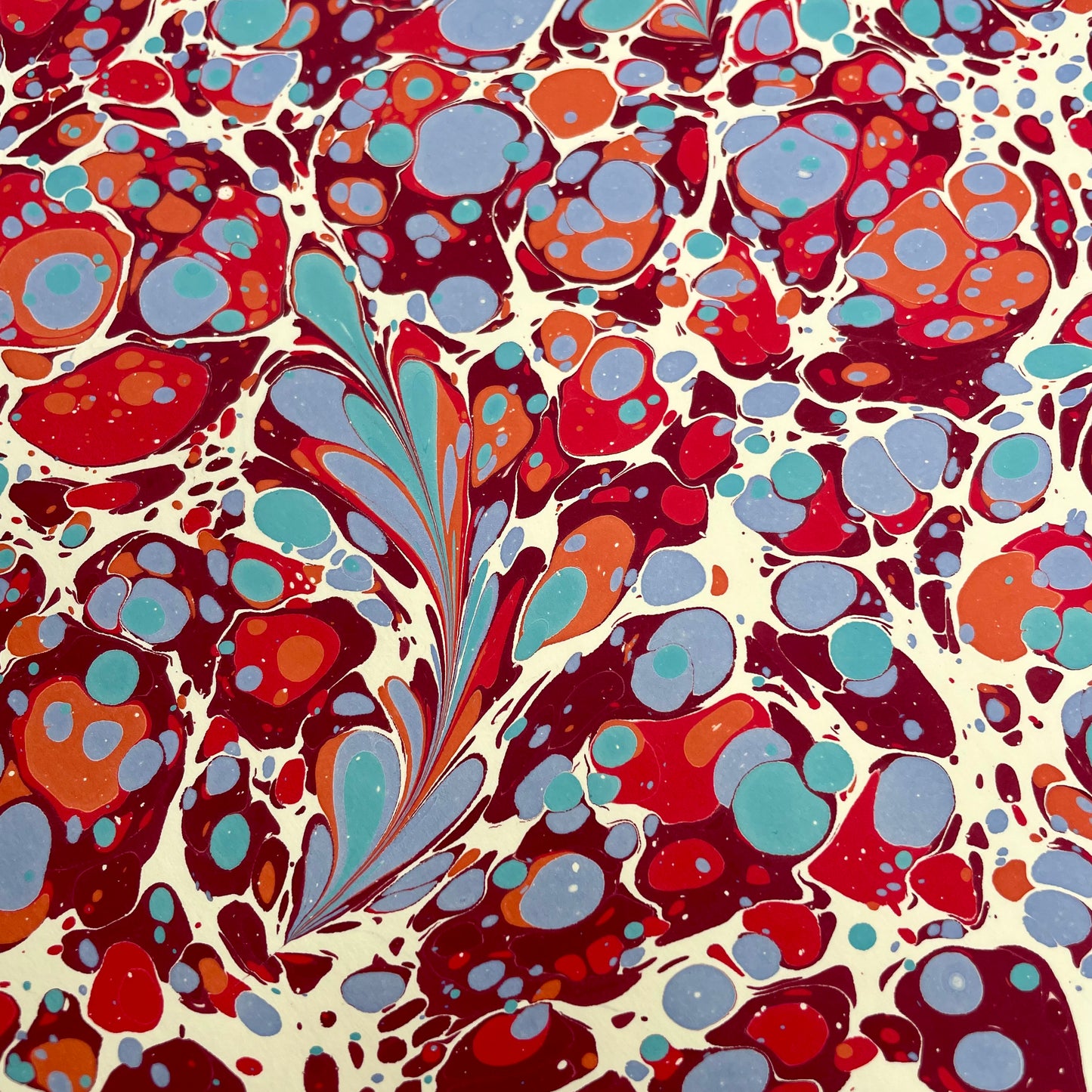Paperwilds Hand-marbled Paper - Coppelia