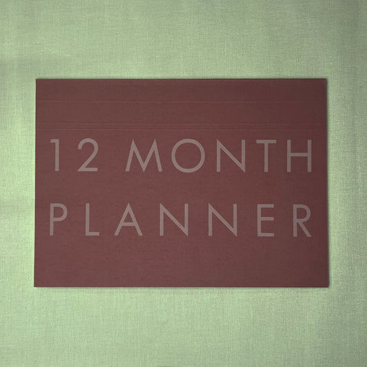 A4 Undated Monthly Desk Planner - Hawthorn