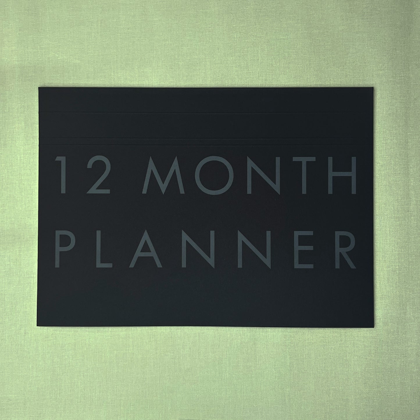 A4 Undated Monthly Desk Planner - Ink