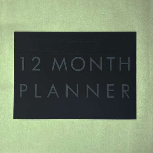 A4 Undated Monthly Desk Planner - Ink