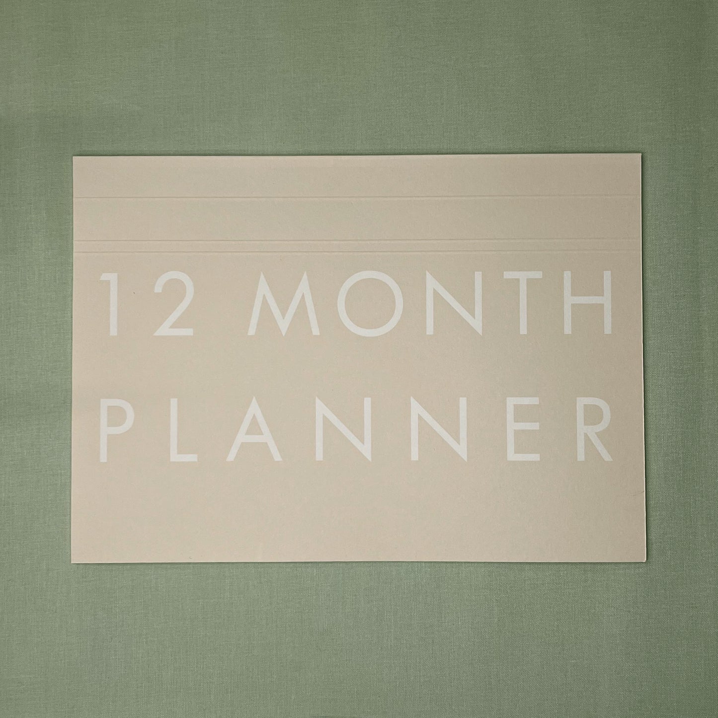 A4 Undated Monthly Desk Planner - Stone
