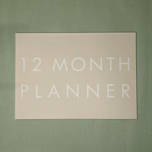 A4 Undated Monthly Desk Planner - Stone