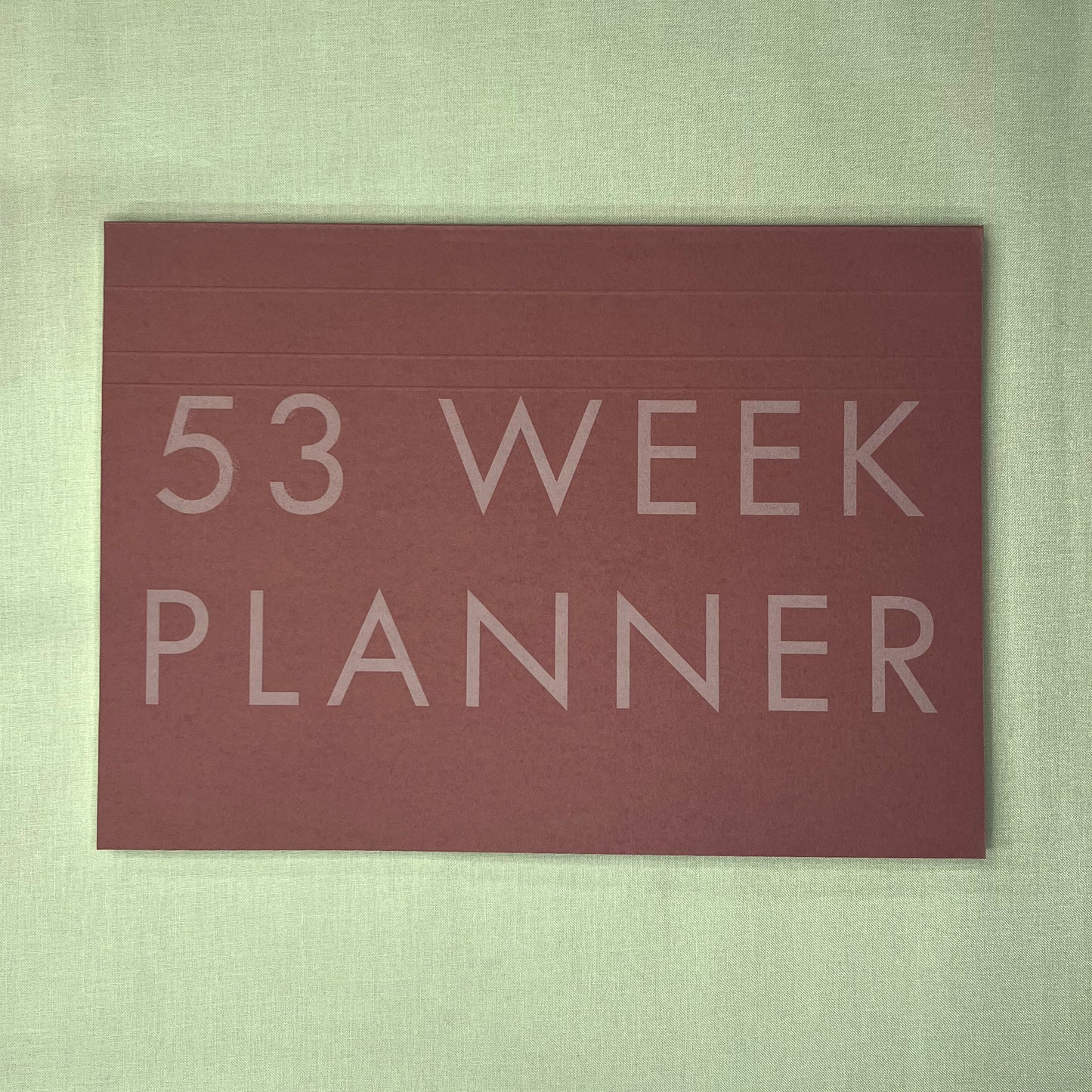 A4 Undated Weekly Desk Planner - Hawthorn