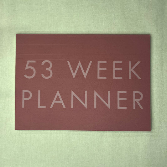 A4 Undated Weekly Desk Planner - Hawthorn