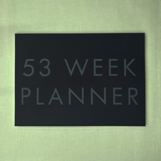 A4 Undated Weekly Desk Planner - Ink