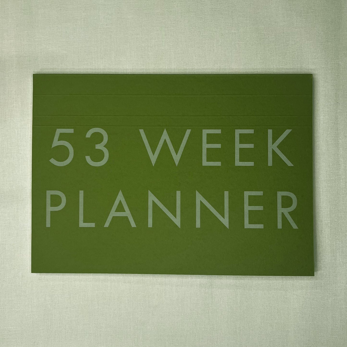 A4 Undated Weekly Desk Planner - Moss