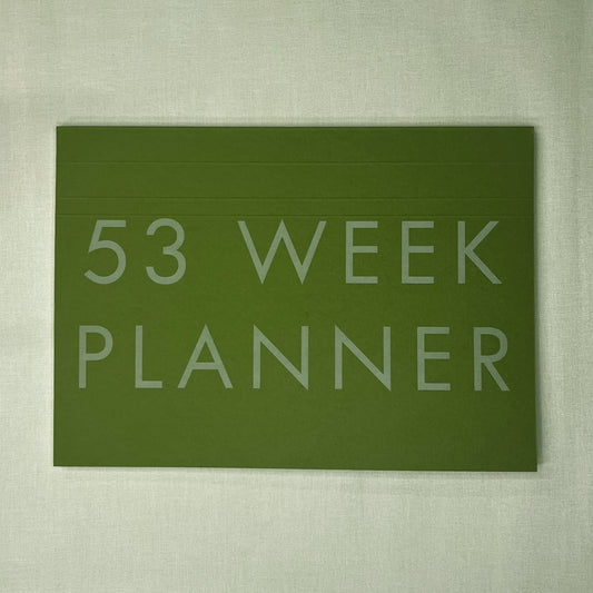 A4 Undated Weekly Desk Planner - Moss