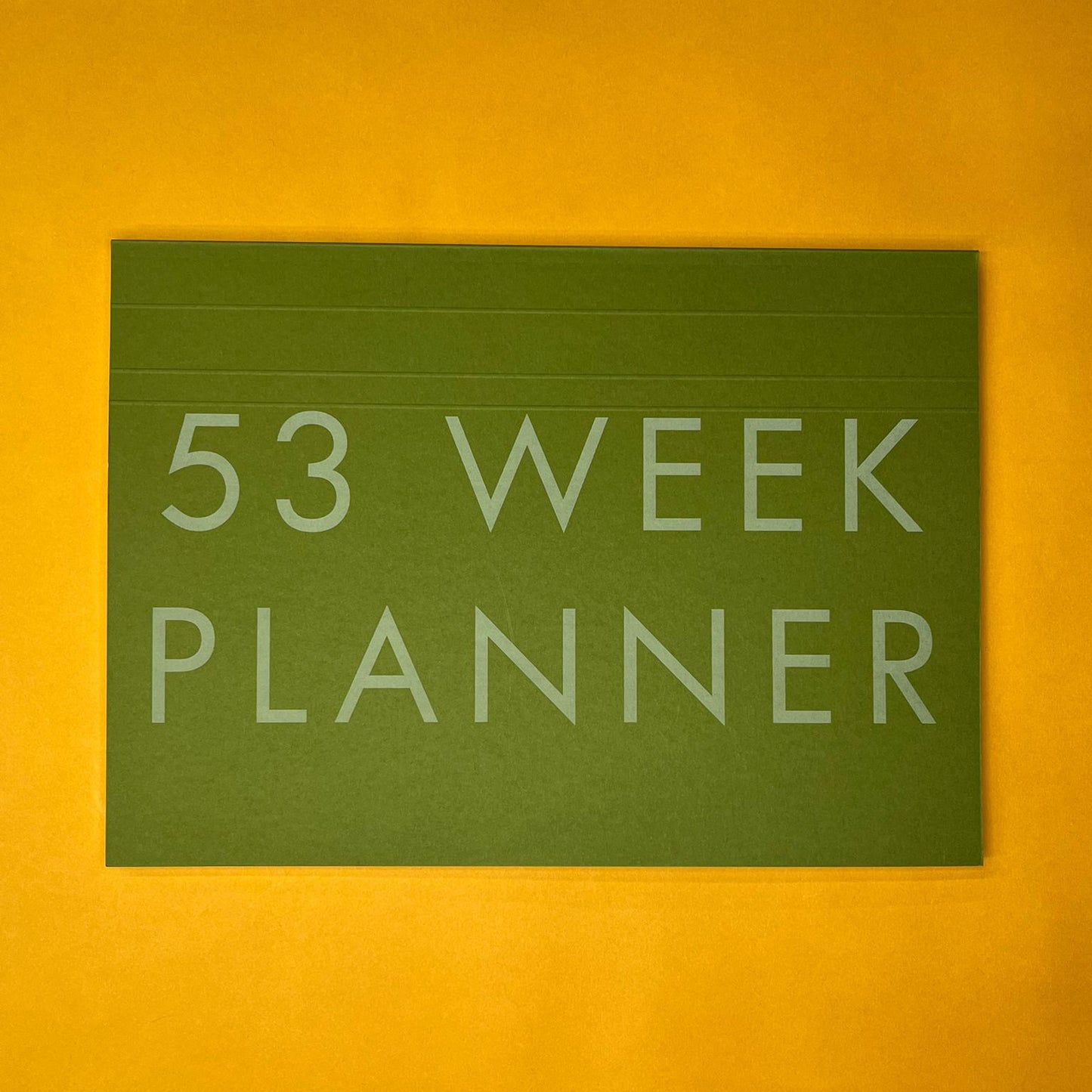A4 Undated Weekly Desk Planner - Moss