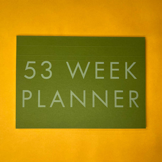 A4 Undated Weekly Desk Planner - Moss