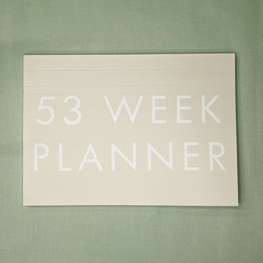 A4 Undated Weekly Desk Planner - Stone