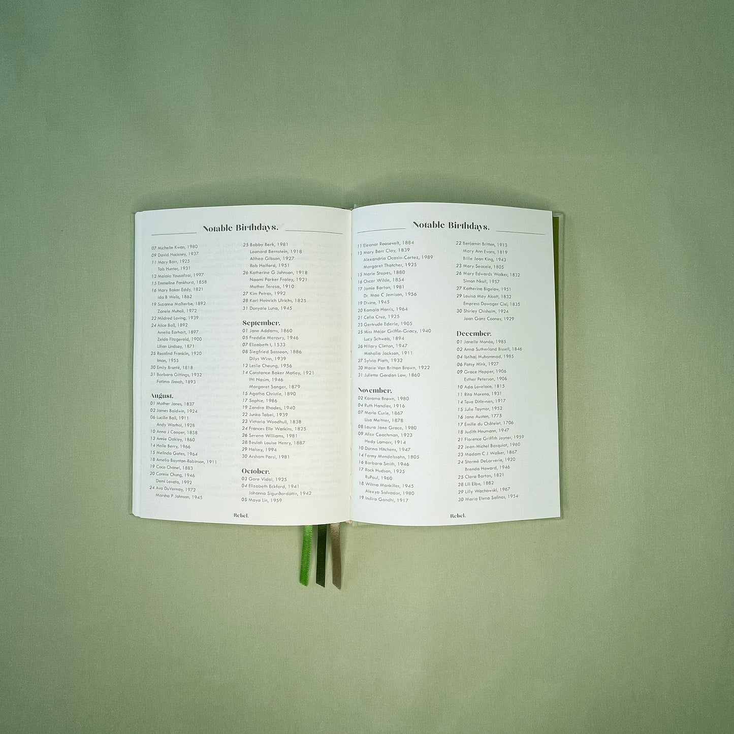 A5 Signature Diary 2026 - Pistachio