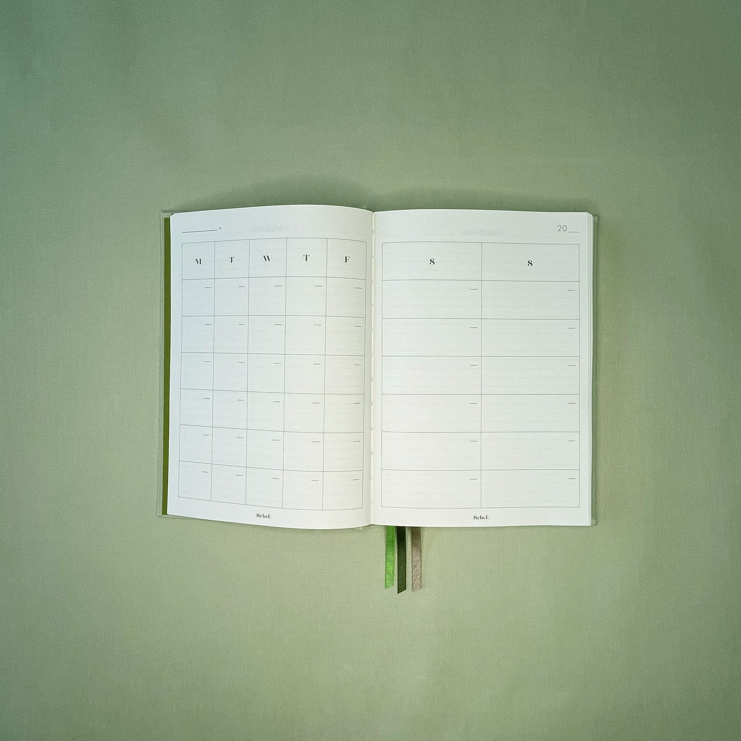 A5 Signature Diary 2026 - Pistachio