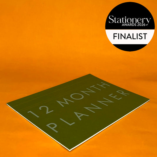 A4 Undated Monthly Desk Planner - Moss