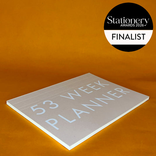 A4 Undated Weekly Desk Planner - Stone